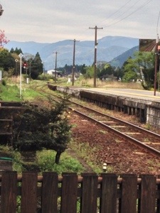 赤水駅のホームから