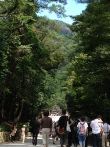 下り参道 下り参道